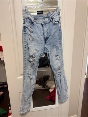 H&M Light Blue Acid Wash Skinny Jeans